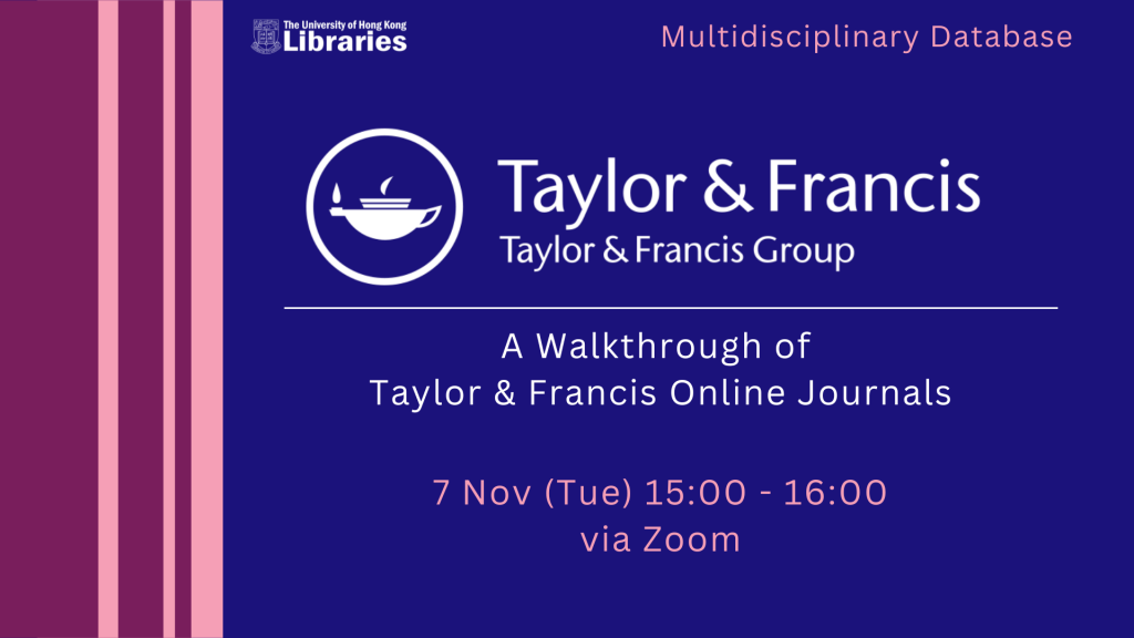 A Walkthrough of Taylor & Francis Online Journals 